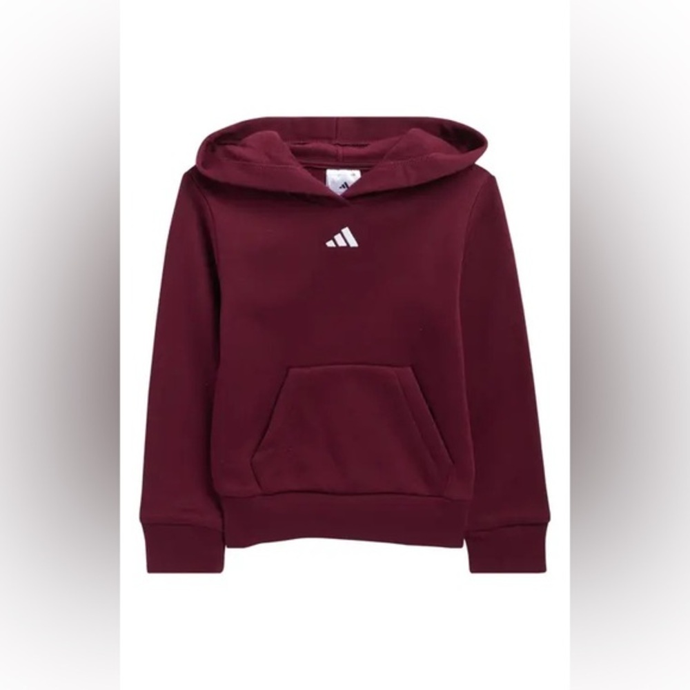 Adidas Kids Burgundy Hoodie